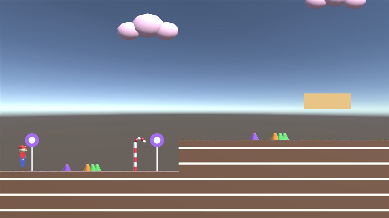 Side-view candy platformer level